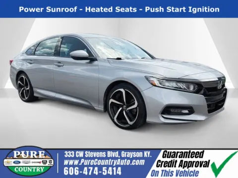 Silver 2018 Honda Accord Sport 2.0T for sale in Grayson, KY