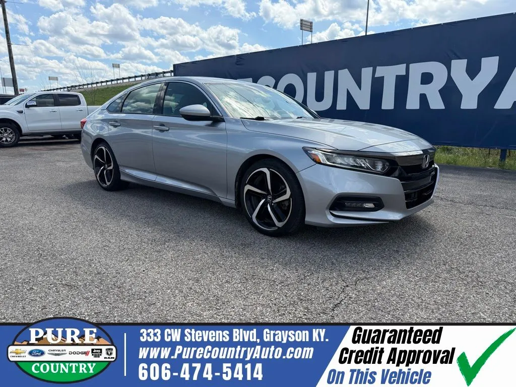 Silver 2018 Honda Accord Sport 2.0T for sale in Grayson, KY