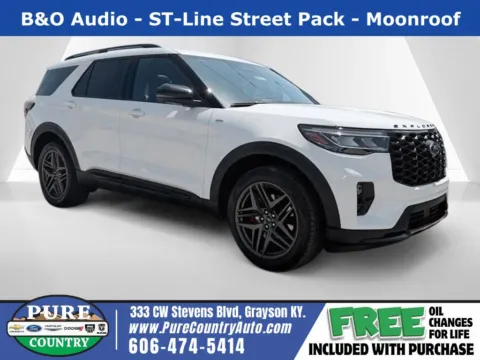 White 2026 Ford Explorer ST-Line for sale in Grayson, KY