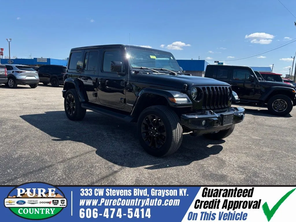 Black 2021 Jeep Wrangler Unlimited Sahara High Altitude for sale in Grayson, KY
