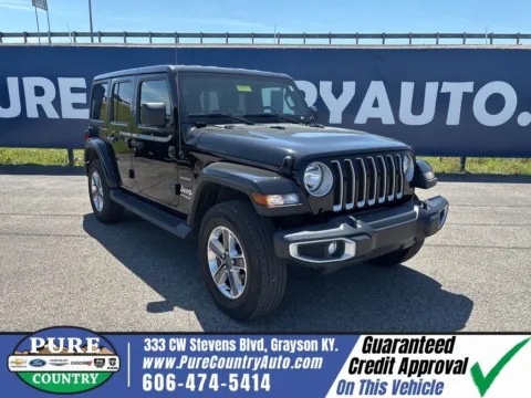 Black 2021 Jeep Wrangler Unlimited Sahara for sale in Grayson, KY