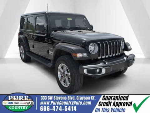 Black 2021 Jeep Wrangler Unlimited Sahara for sale in Grayson, KY