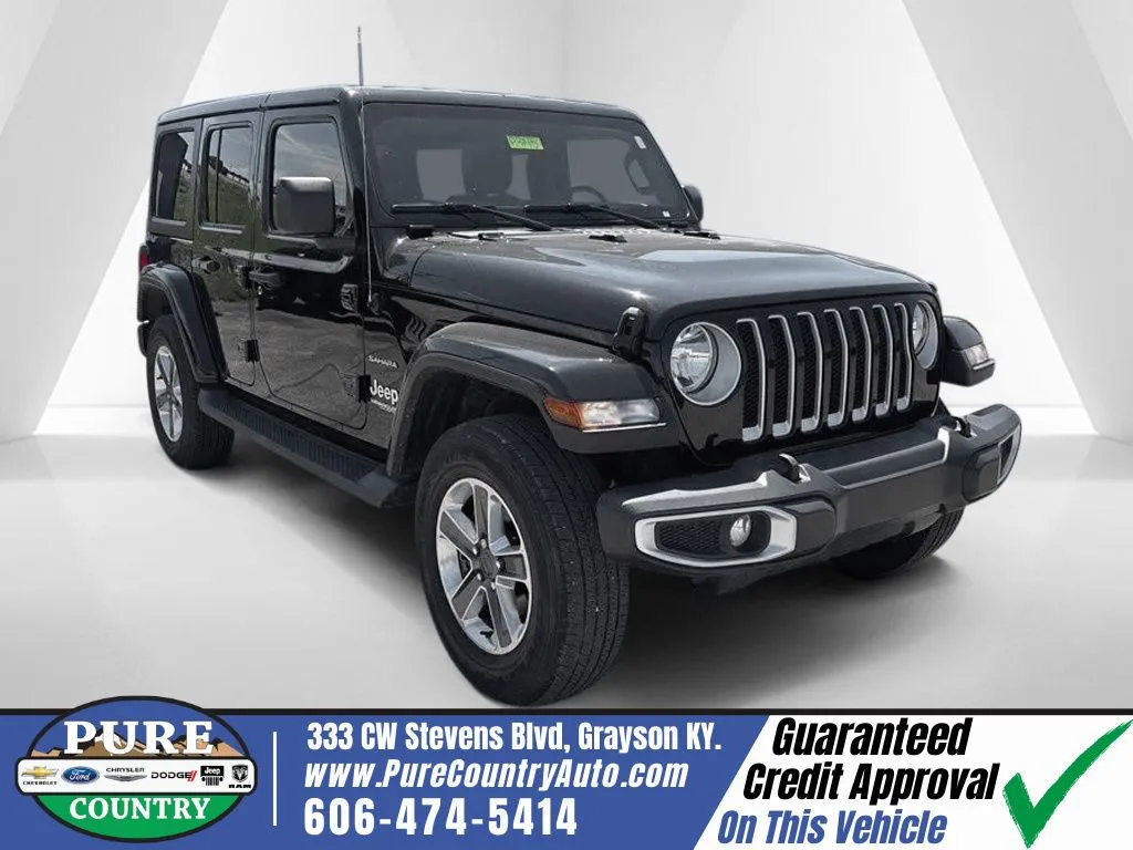 Black 2021 Jeep Wrangler Unlimited Sahara for sale in Grayson, KY