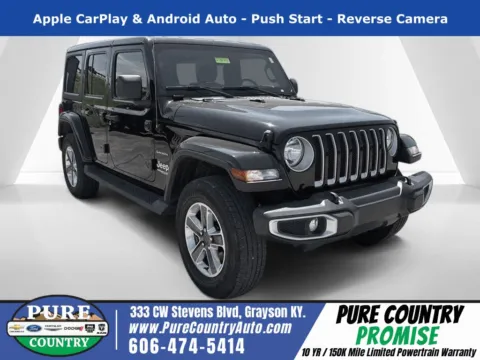 Black 2021 Jeep Wrangler Unlimited Sahara for sale in Grayson, KY