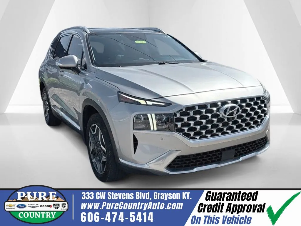 Silver 2022 Hyundai Santa Fe Limited for sale in Grayson, KY