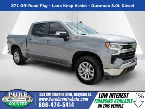 Gray 2024 Chevrolet Silverado 1500 LT for sale in Grayson, KY