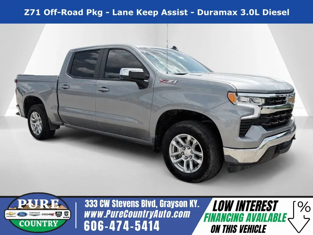 Gray 2024 Chevrolet Silverado 1500 LT for sale in Grayson, KY