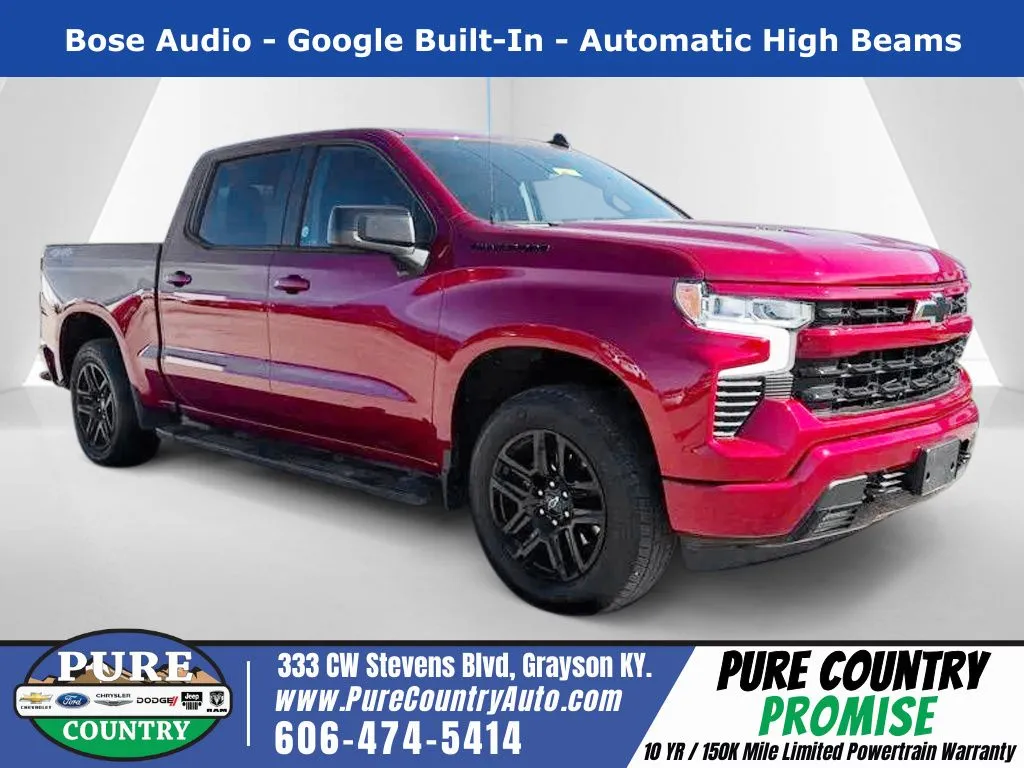 Red 2024 Chevrolet Silverado 1500 RST for sale in Grayson, KY