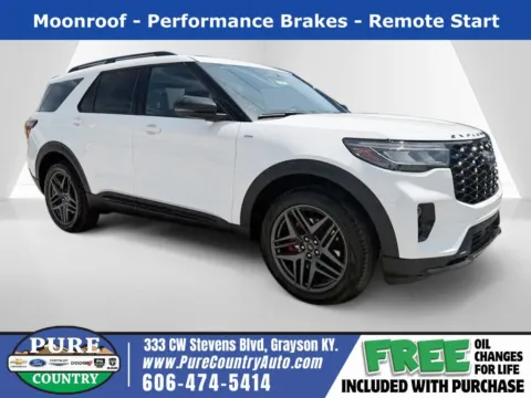 White 2026 Ford Explorer ST-Line for sale in Grayson, KY