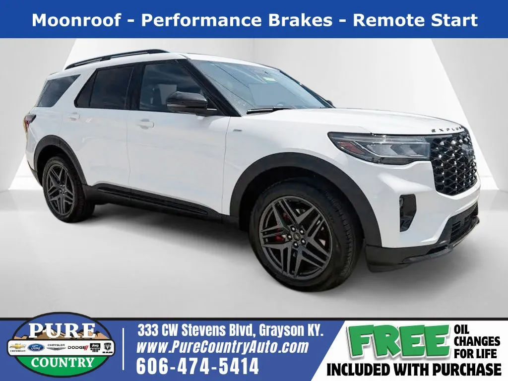 White 2026 Ford Explorer ST-Line for sale in Grayson, KY