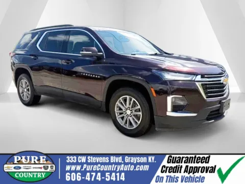 Blue 2022 Chevrolet Traverse LT for sale in Grayson, KY