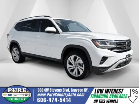 Black 2021 Volkswagen Atlas 3.6L V6 SE w/Technology for sale in Grayson, KY