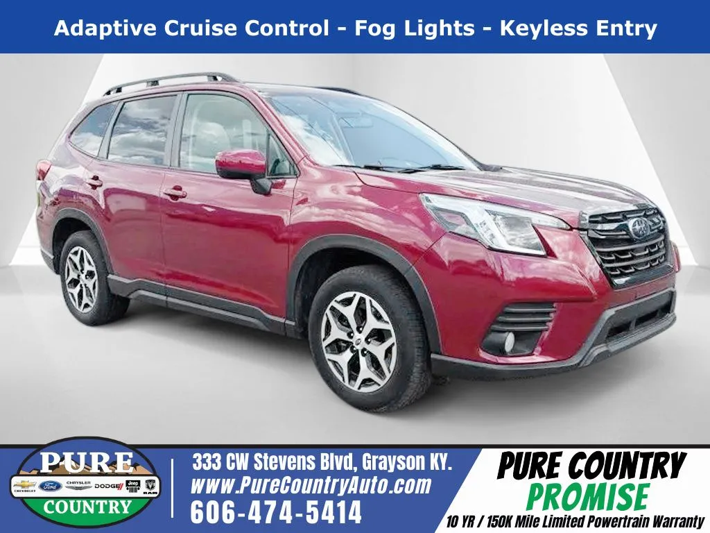 Red 2023 Subaru Forester Premium for sale in Grayson, KY