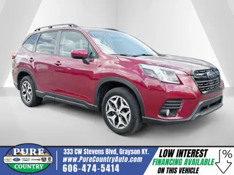 Red 2023 Subaru Forester Premium for sale in Grayson, KY