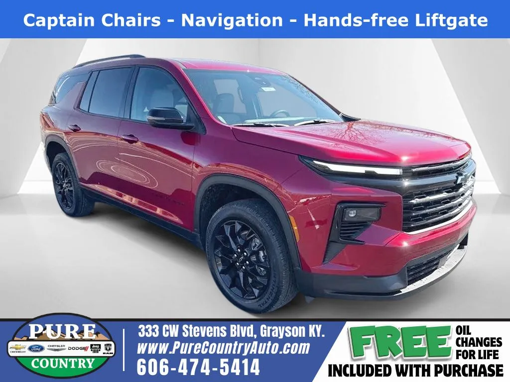 Red 2026 Chevrolet Traverse LT for sale in Grayson, KY