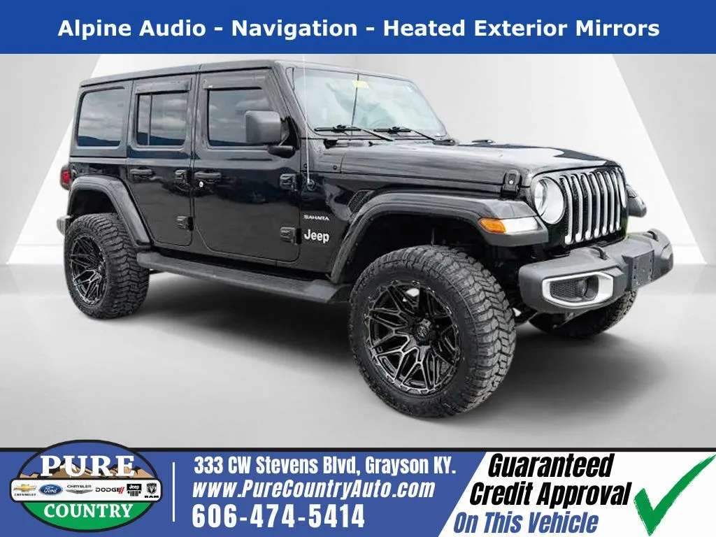 Black 2023 Jeep Wrangler Sahara for sale in Grayson, KY