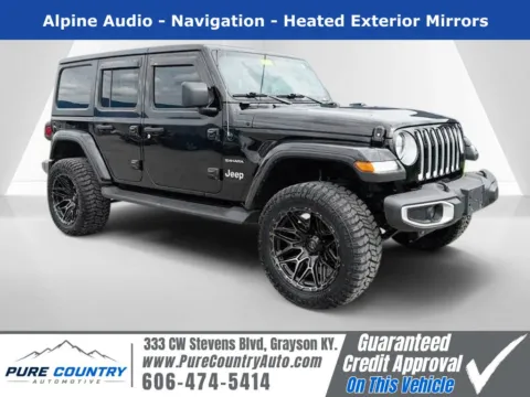 Black 2023 Jeep Wrangler Sahara for sale in Grayson, KY