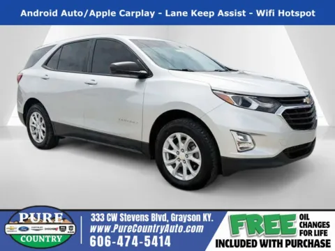 Silver 2021 Chevrolet Equinox LS for sale in Grayson, KY
