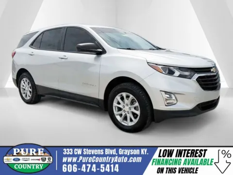 Silver 2021 Chevrolet Equinox LS for sale in Grayson, KY