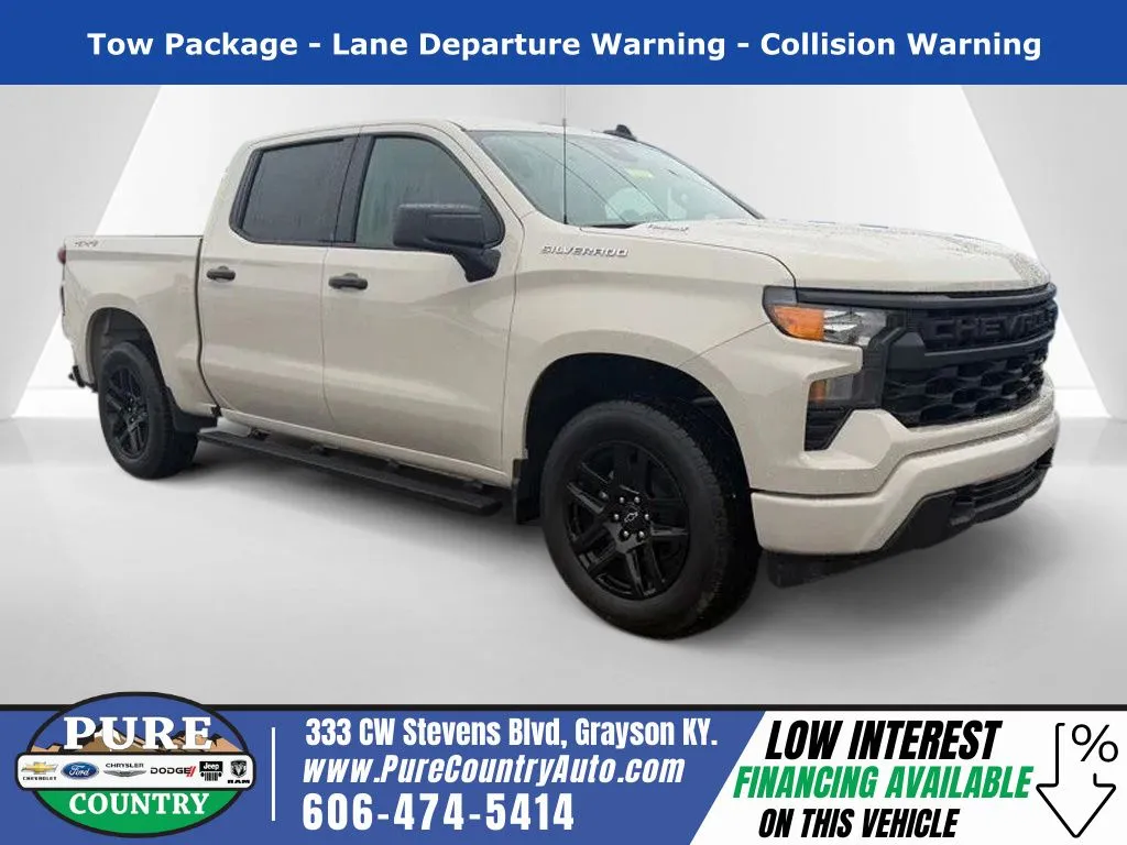 White 2026 Chevrolet Silverado 1500 Custom for sale in Grayson, KY