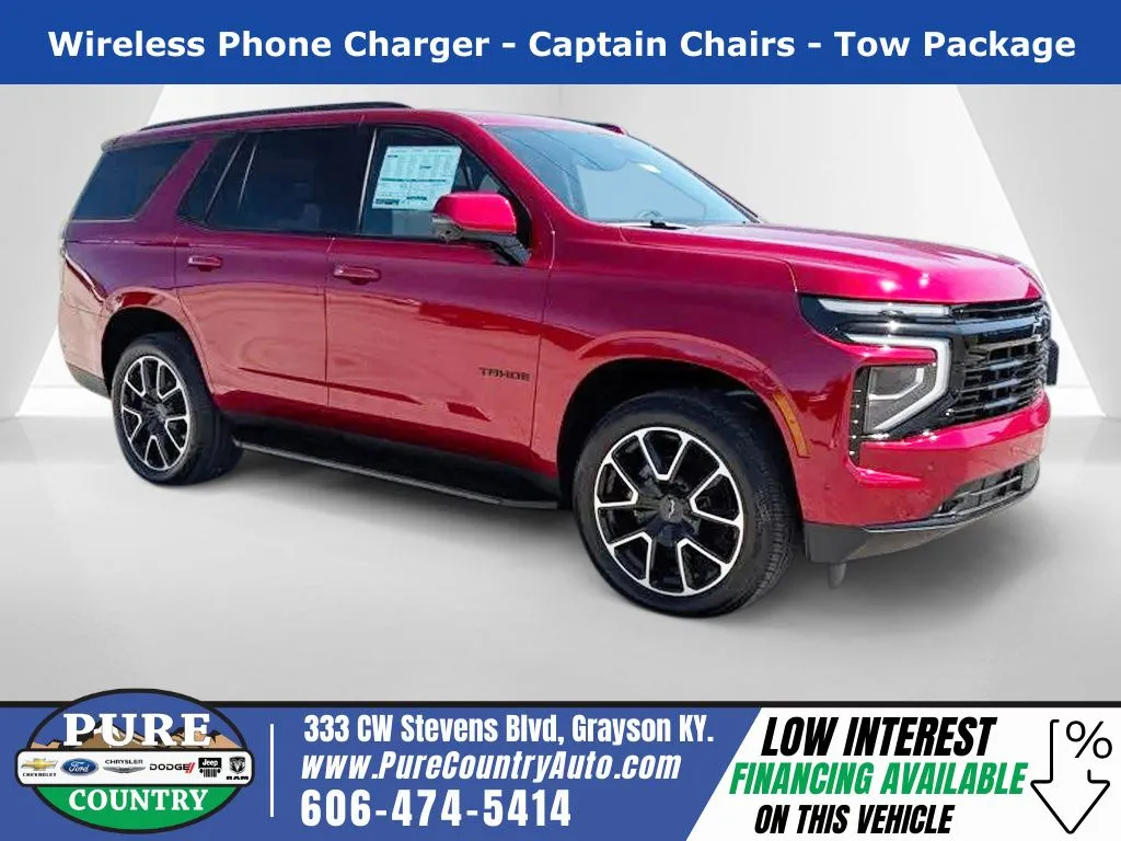 Red 2026 Chevrolet Tahoe RST for sale in Grayson, KY