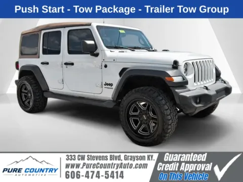 White 2020 Jeep Wrangler Unlimited Sport for sale in Grayson, KY