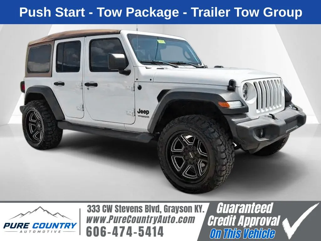 White 2020 Jeep Wrangler Unlimited Sport for sale in Grayson, KY