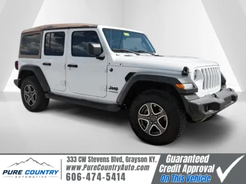 White 2020 Jeep Wrangler Unlimited Sport for sale in Grayson, KY