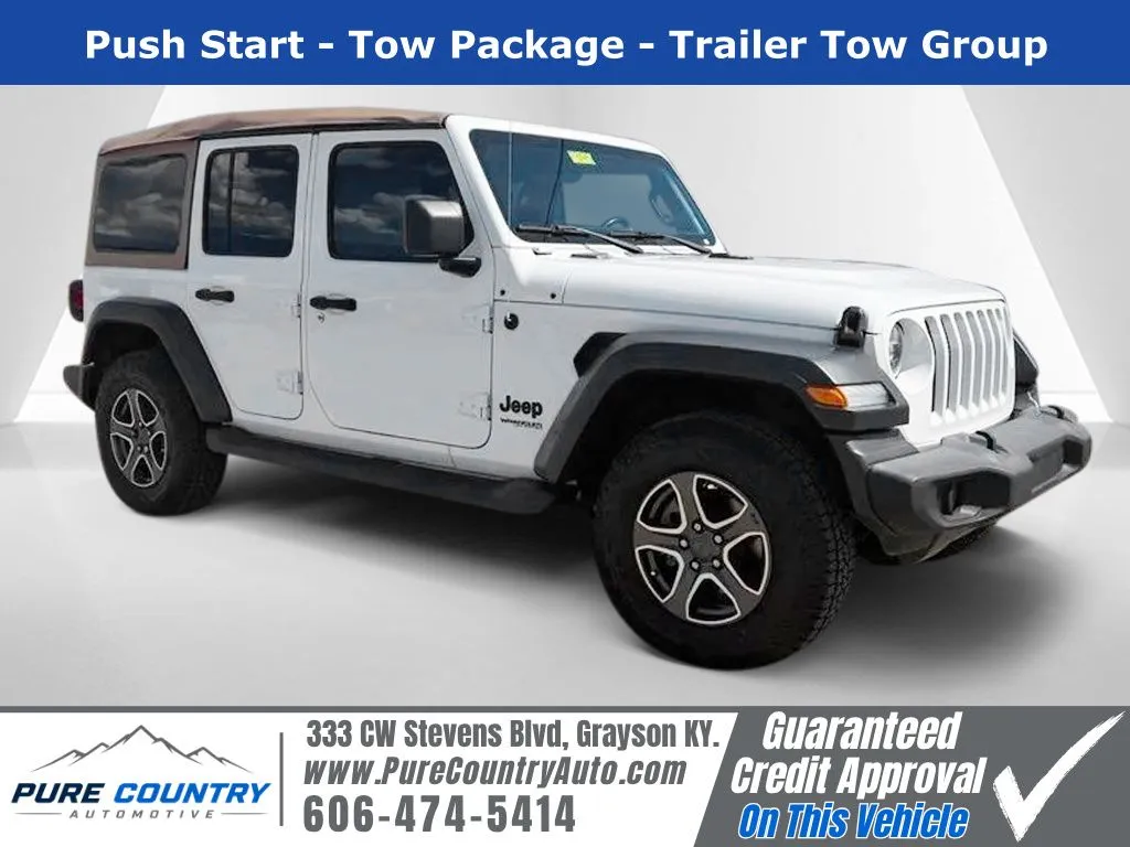 White 2020 Jeep Wrangler Unlimited Sport for sale in Grayson, KY