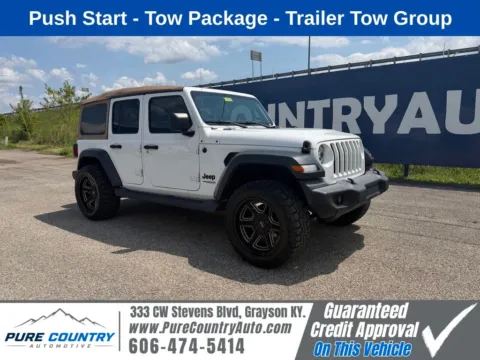 White 2020 Jeep Wrangler Unlimited Sport for sale in Grayson, KY