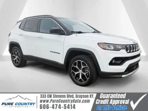 White 2024 Jeep Compass Limited for sale in Grayson, KY