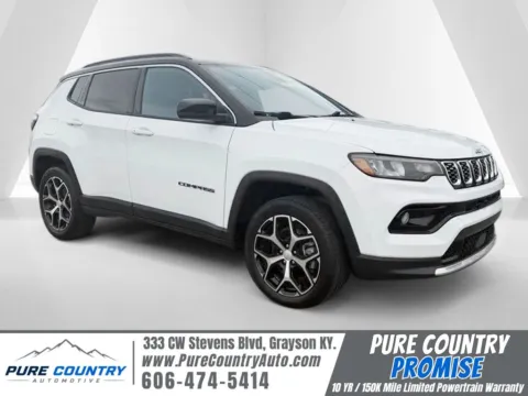 White 2024 Jeep Compass Limited for sale in Grayson, KY