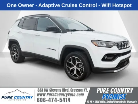 White 2024 Jeep Compass Limited for sale in Grayson, KY