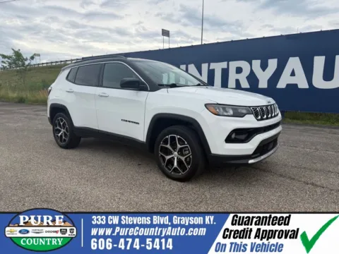 White 2024 Jeep Compass Limited for sale in Grayson, KY