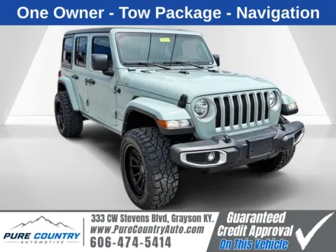 Gray 2023 Jeep Wrangler Sahara for sale in Grayson, KY