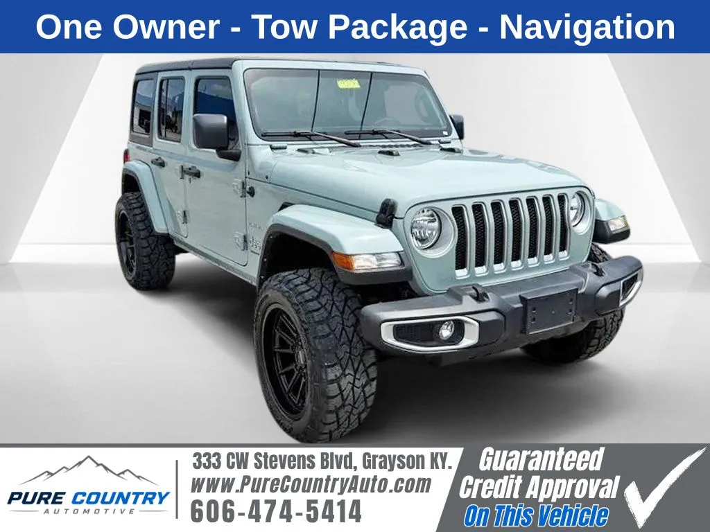 Gray 2023 Jeep Wrangler Sahara for sale in Grayson, KY