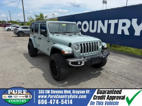Gray 2023 Jeep Wrangler Sahara for sale in Grayson, KY