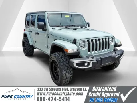 Gray 2023 Jeep Wrangler Sahara for sale in Grayson, KY