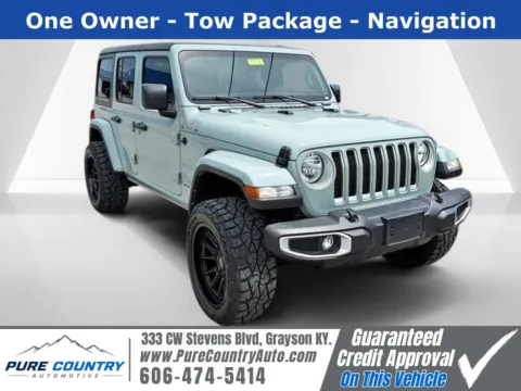 Gray 2023 Jeep Wrangler Sahara for sale in Grayson, KY
