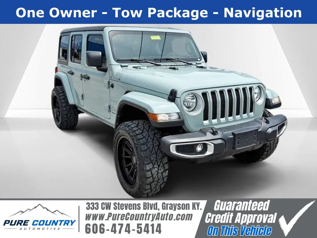 Gray 2023 Jeep Wrangler Sahara for sale in Grayson, KY
