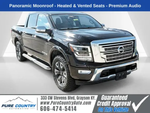 Black 2023 Nissan Titan Platinum Reserve for sale in Grayson, KY