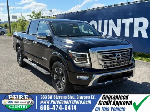 Black 2023 Nissan Titan Platinum Reserve for sale in Grayson, KY