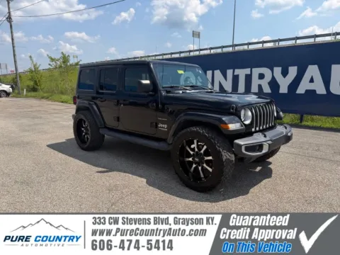 Black 2020 Jeep Wrangler Unlimited Sahara for sale in Grayson, KY