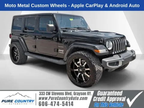 Black 2020 Jeep Wrangler Unlimited Sahara for sale in Grayson, KY