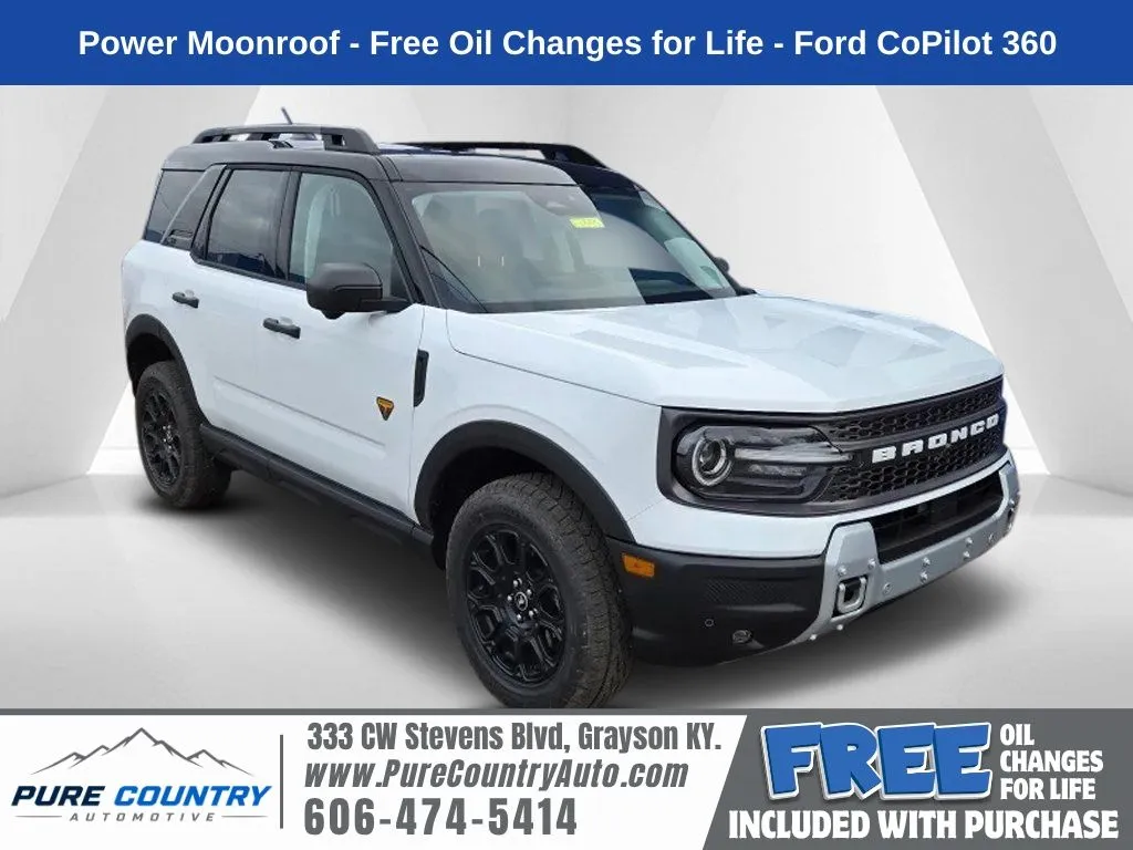 White 2025 Ford Bronco Sport Badlands for sale in Grayson, KY