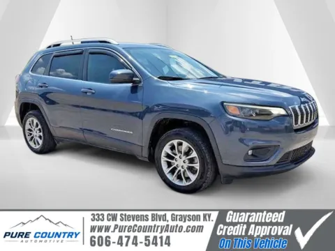 Blue 2021 Jeep Cherokee Latitude Plus for sale in Grayson, KY