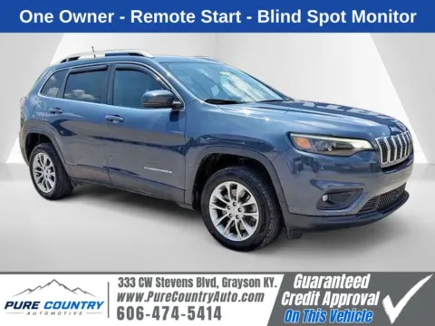 Blue 2021 Jeep Cherokee Latitude Plus for sale in Grayson, KY