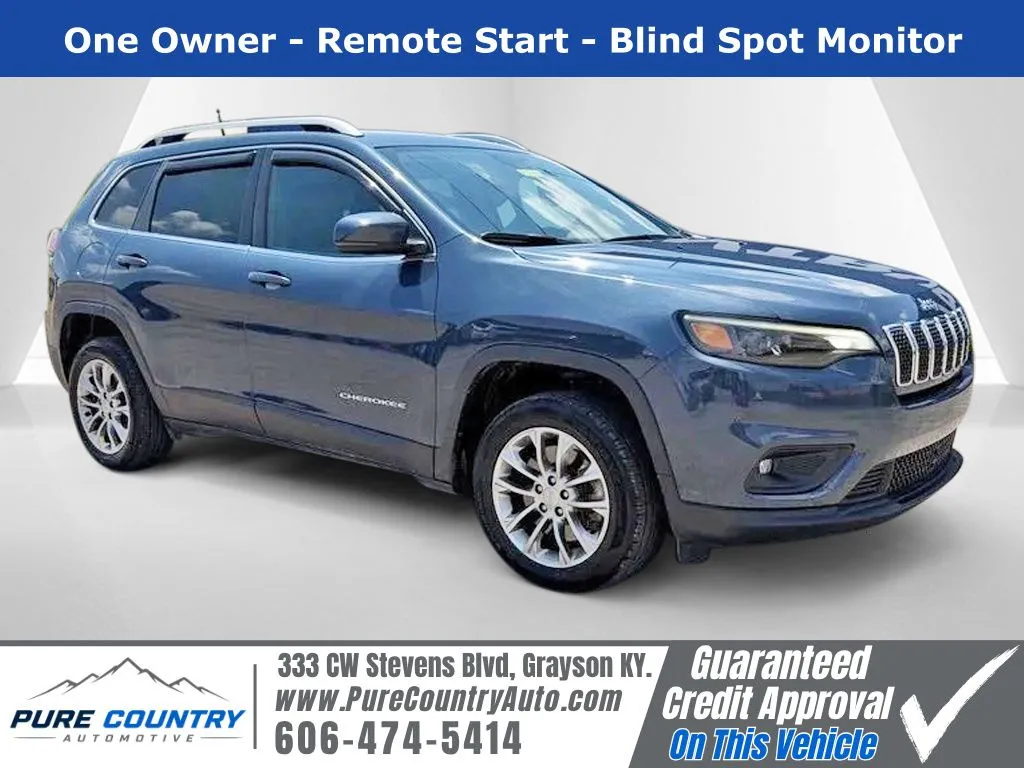 Blue 2021 Jeep Cherokee Latitude Plus for sale in Grayson, KY
