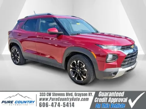 Red 2021 Chevrolet TrailBlazer LT for sale in Grayson, KY