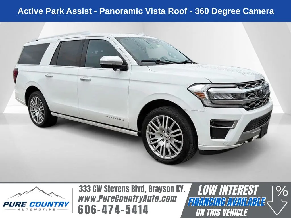 White 2023 Ford Expedition Max Platinum for sale in Grayson, KY